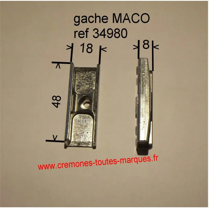 Gâche pour galet - réf 34980